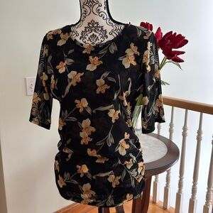 WHBM flowered top